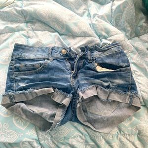 Denim shorts